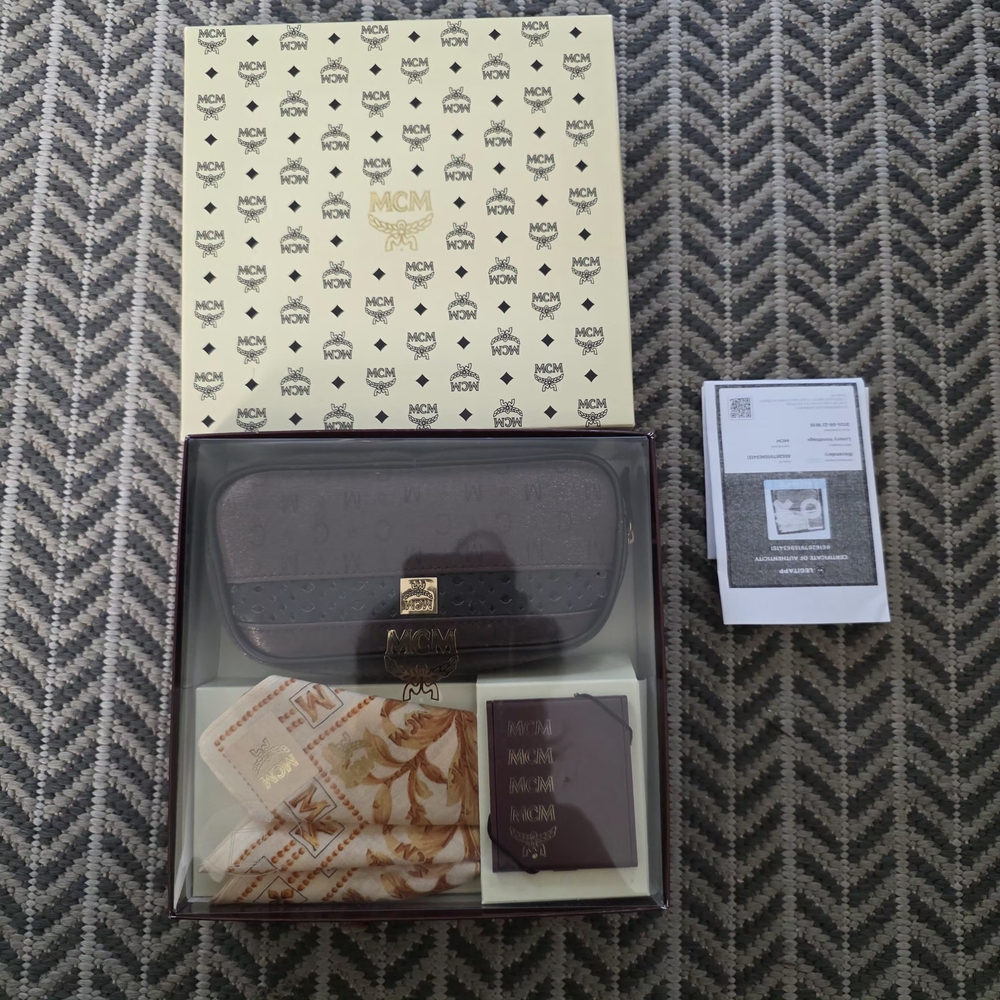 MCM Handkercheif, Bag, Mirror Set